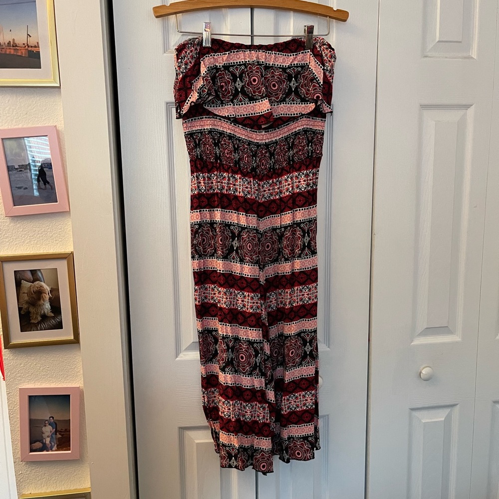 Charlotte-Russe Strapless Jumpsuit